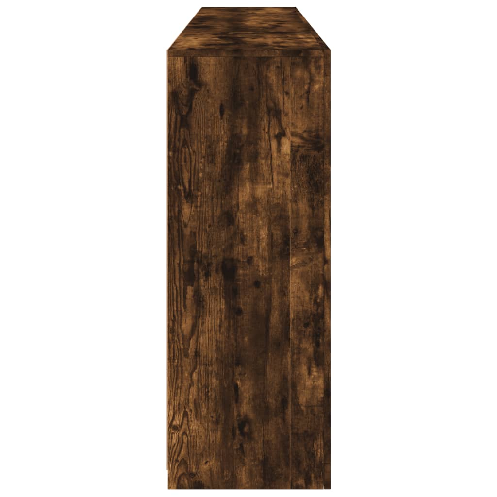 Komoda s LED svjetlima boja dimljenog hrasta 202x37x100 cm