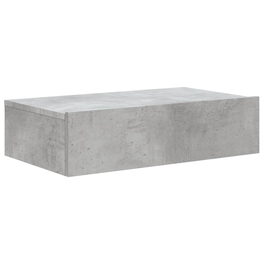 TV ormarić s LED svjetlima siva boja betona 60 x 35 x 15,5 cm
