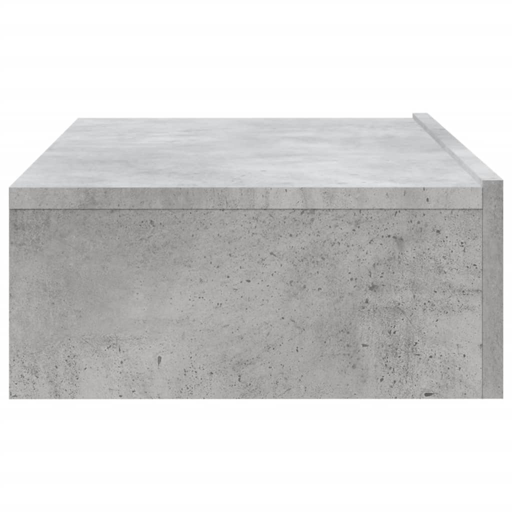 TV ormarić s LED svjetlima siva boja betona 60 x 35 x 15,5 cm