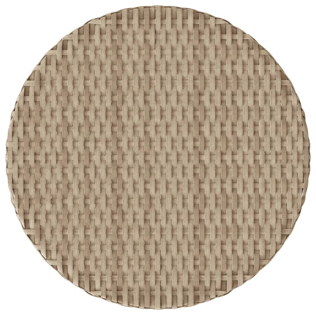 3-dijelni bistro set s jastucima bež od poliratana