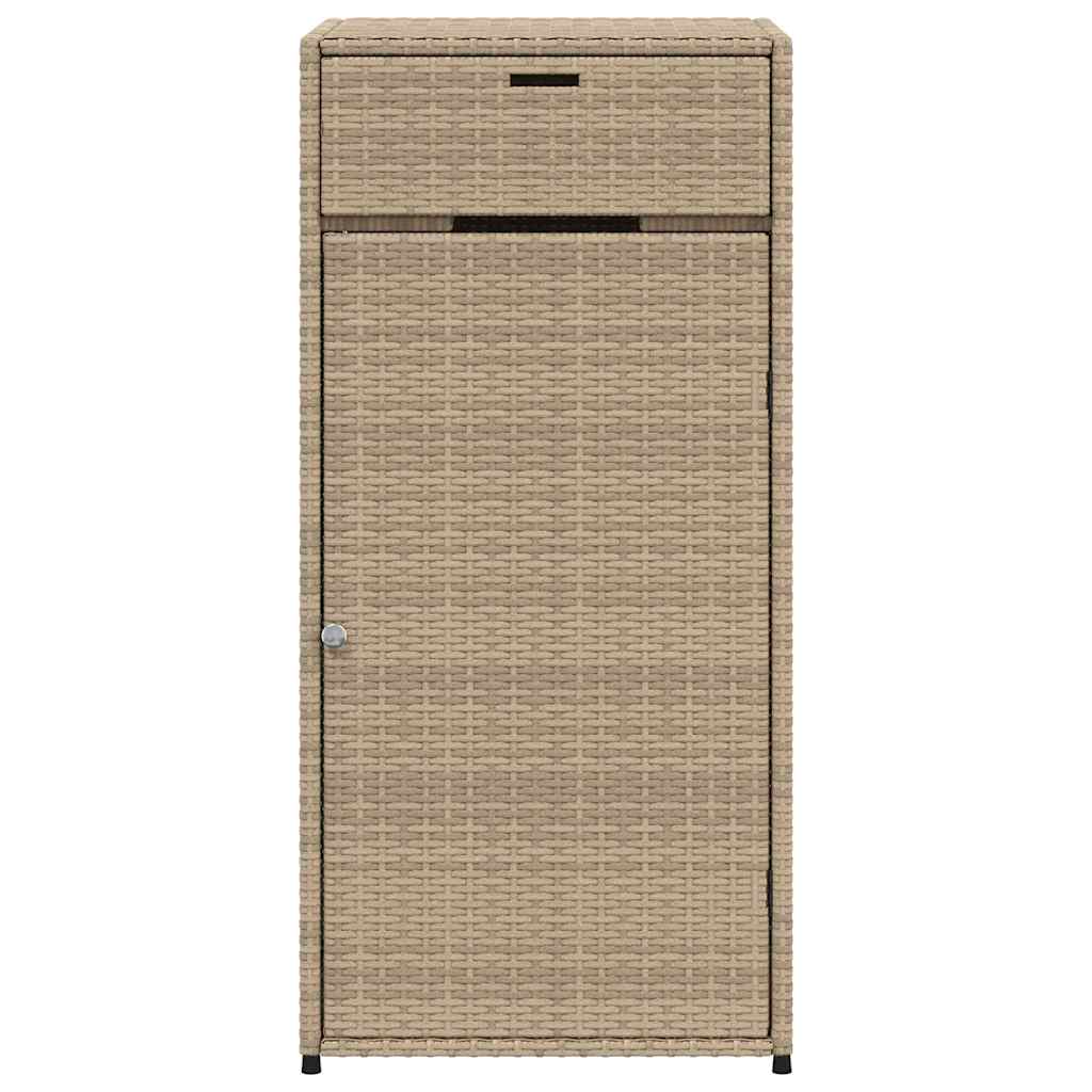 Vrtni ormarić za pohranu bež 55x55x111 cm od poliratana