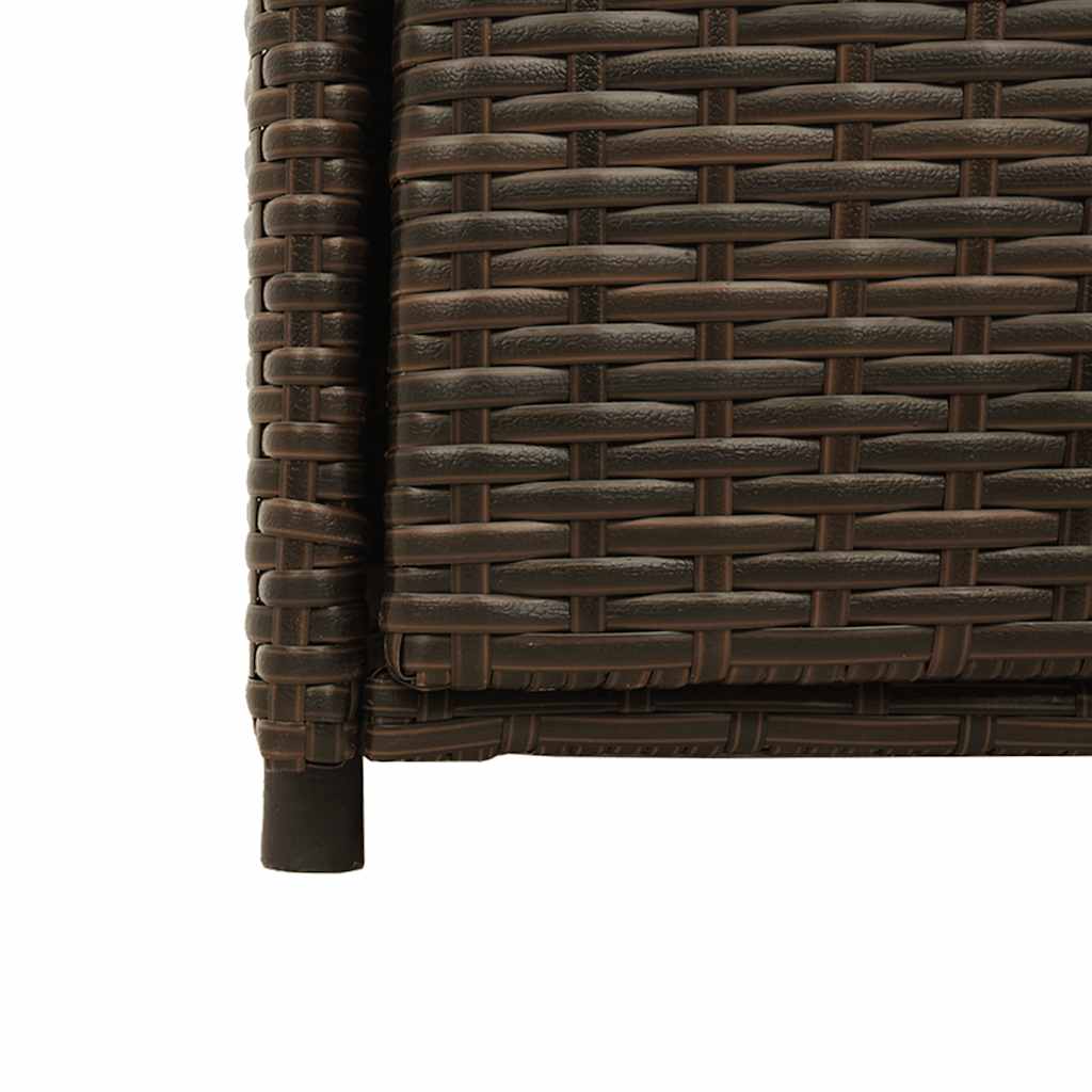 Vrtni ormarić za pohranu smeđi 105x55x113 cm od poliratana