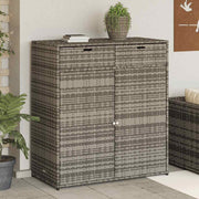 Vrtni ormarić za pohranu sivi 105 x 55 x 113 cm od poliratana
