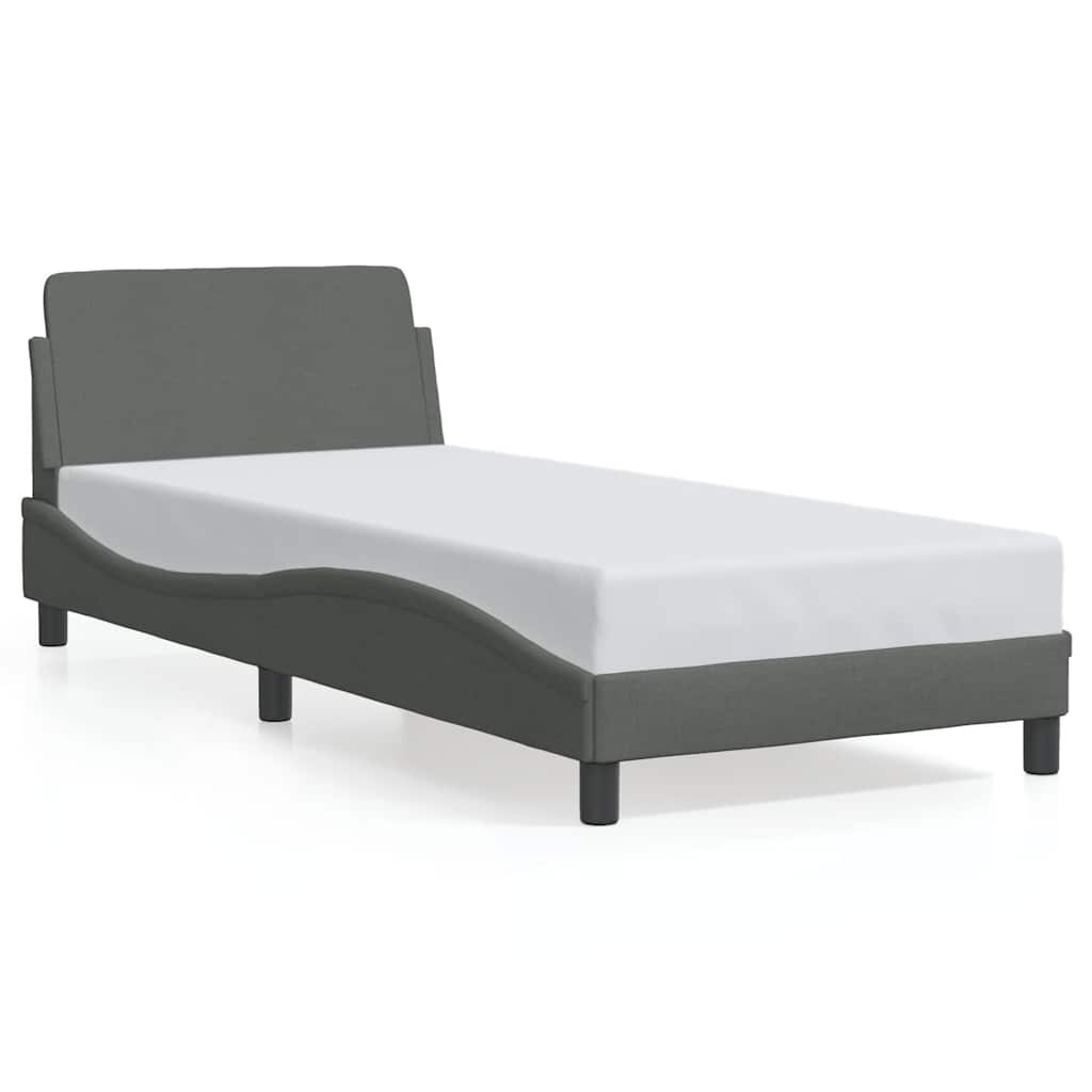 Okvir za krevet Dover tamnosivi 80x200 cm od tkanine