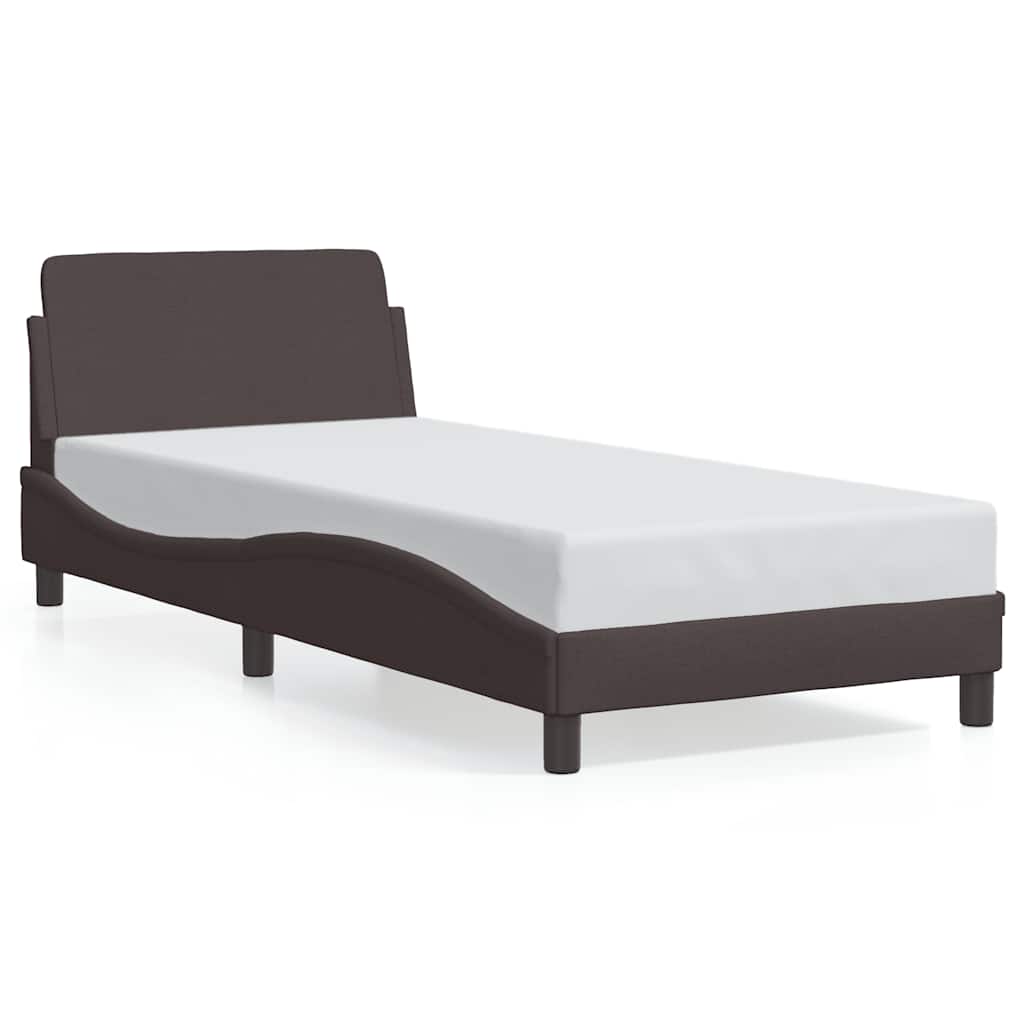 Okvir za krevet Dover tamnosmeđi 80x200 cm od tkanine