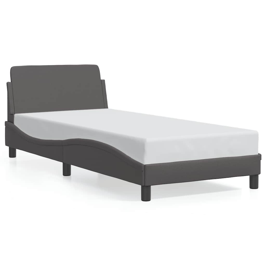 Okvir za krevet Dover sivi 90x190 cm od umjetne kože