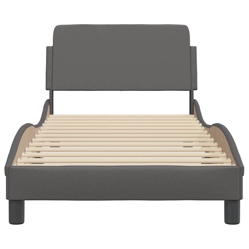 Okvir za krevet Dover sivi 90x190 cm od umjetne kože