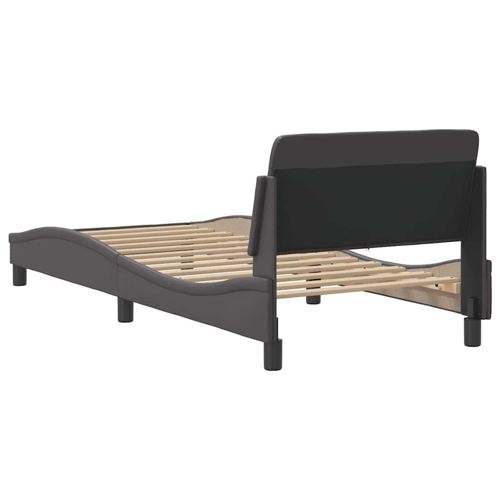 Okvir za krevet Dover sivi 90x200 cm od umjetne kože