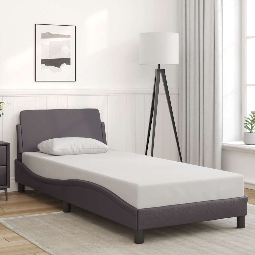 Okvir za krevet Dover sivi 90x200 cm od umjetne kože
