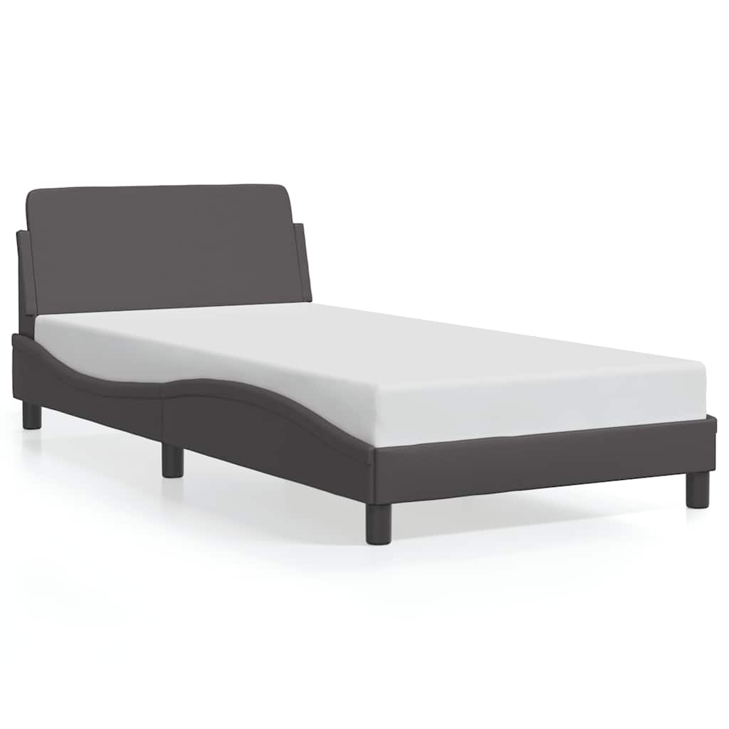 Okvir za krevet Dover sivi 100x200 cm od umjetne kože