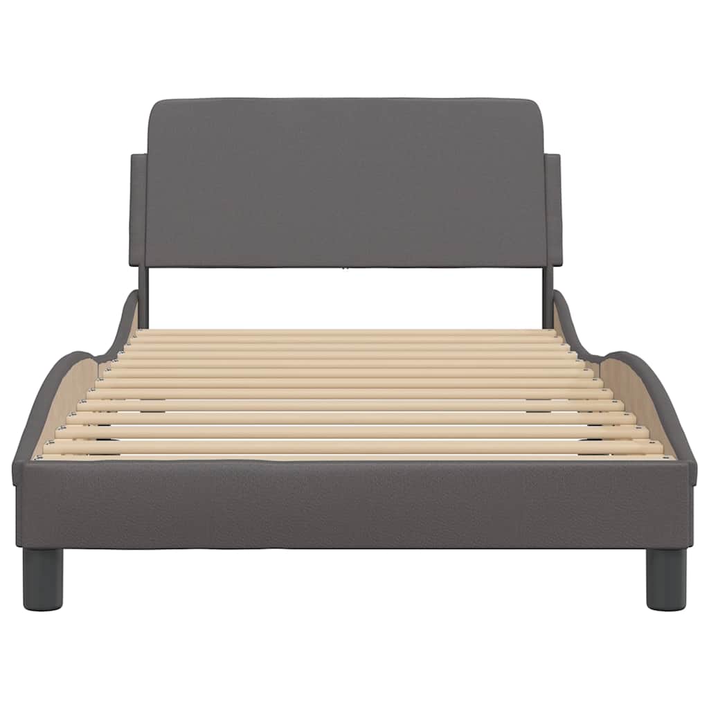Okvir za krevet Dover sivi 100x200 cm od umjetne kože