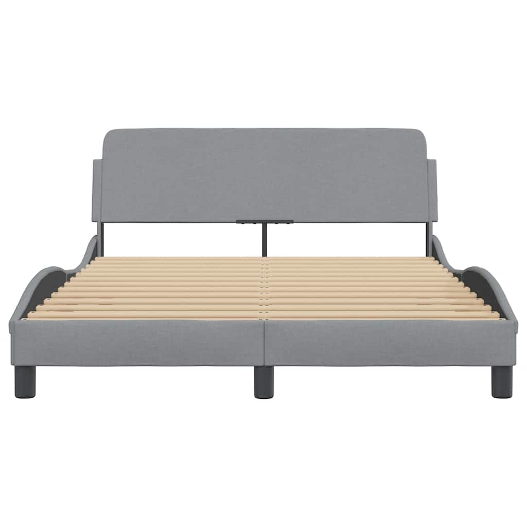 Okvir za krevet Dover svjetlosivi 120 x 200 cm od tkanine