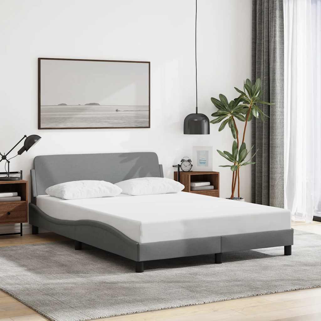 Okvir za krevet Dover svjetlosivi 120 x 200 cm od tkanine