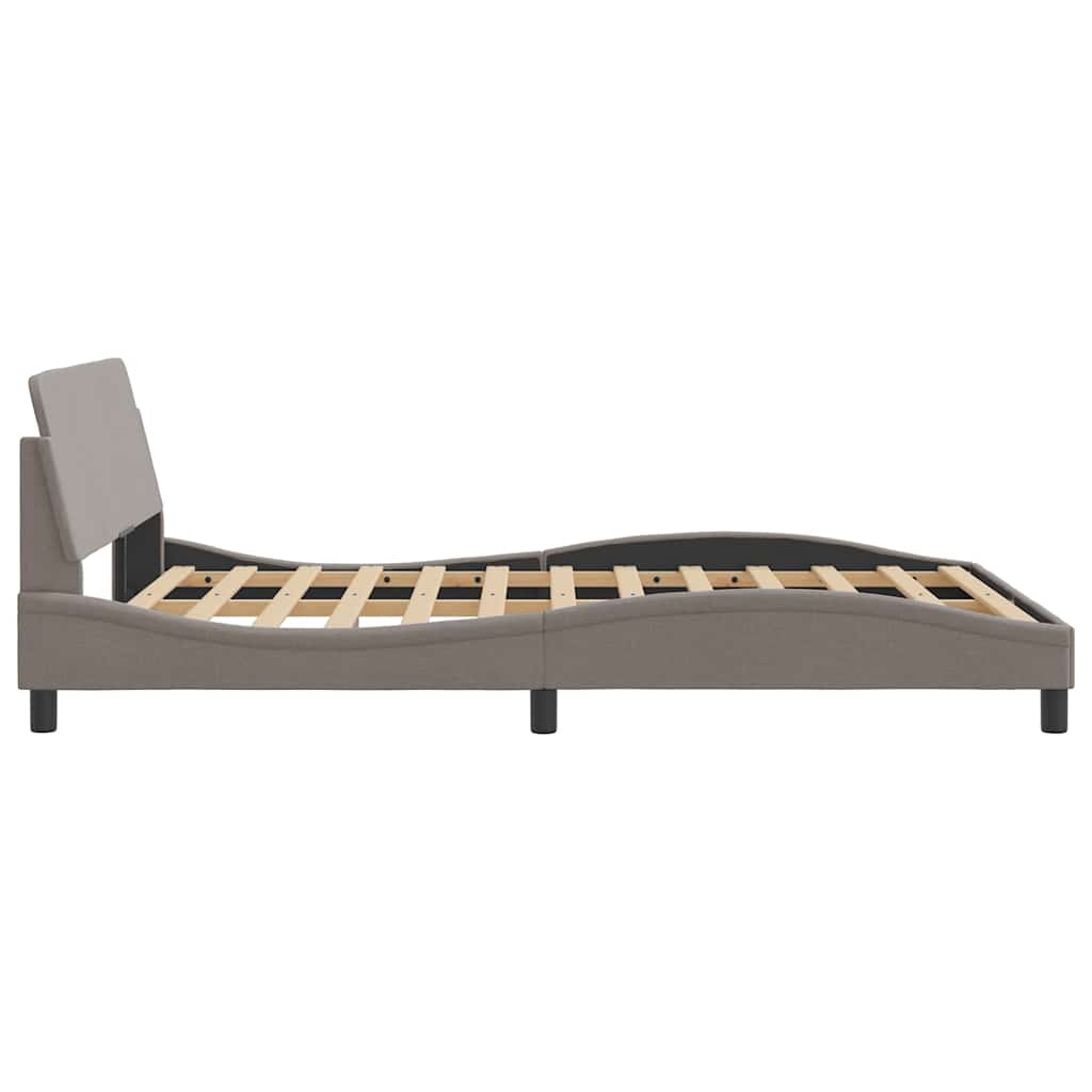 Okvir za krevet Dover smeđesivi 120 x 200 cm od tkanine
