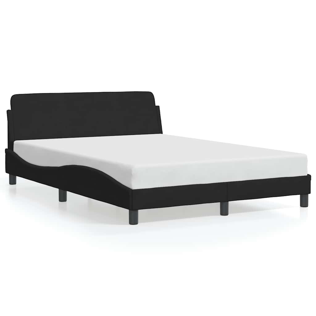 Okvir za krevet Dover crni 120 x 200 cm baršunasti