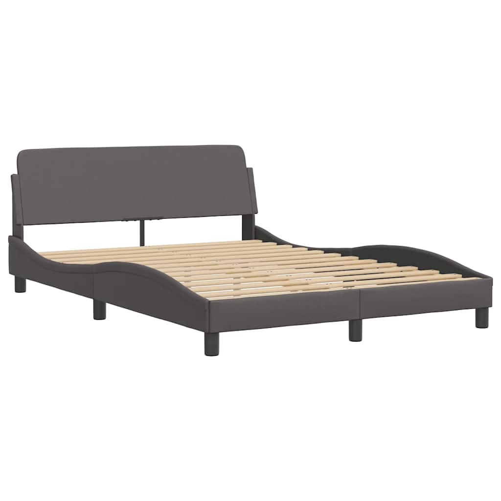 Okvir za krevet Dover sivi 140x190 cm od umjetne kože