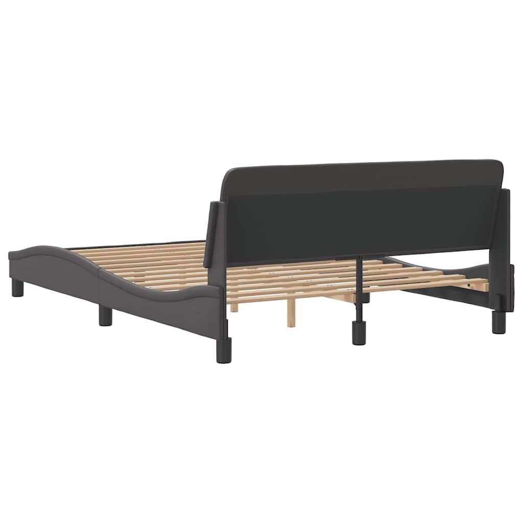 Okvir za krevet Dover sivi 140x190 cm od umjetne kože