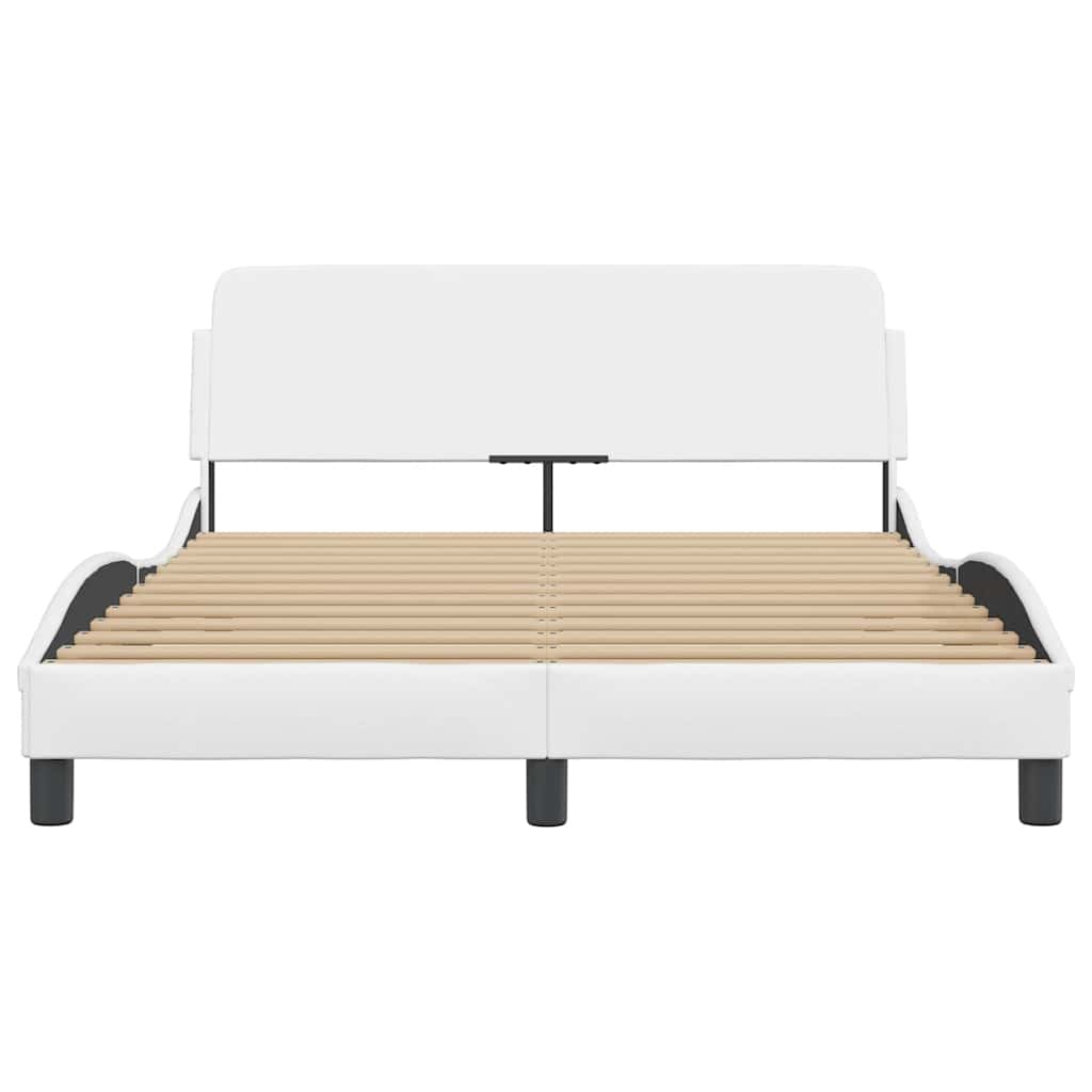 Okvir za krevet Dover bijeli 140x200 cm od umjetne kože
