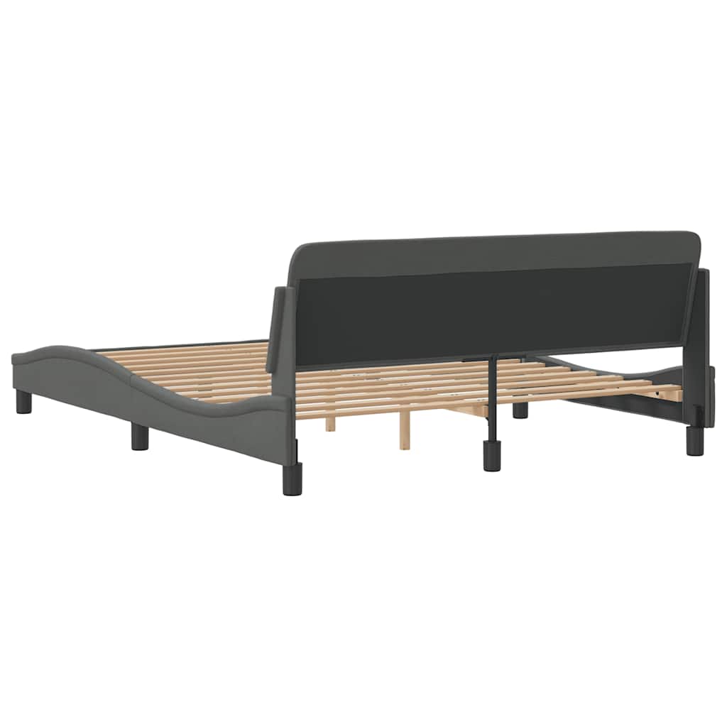 Okvir za krevet Dover tamnosivi 160x200 cm od tkanine