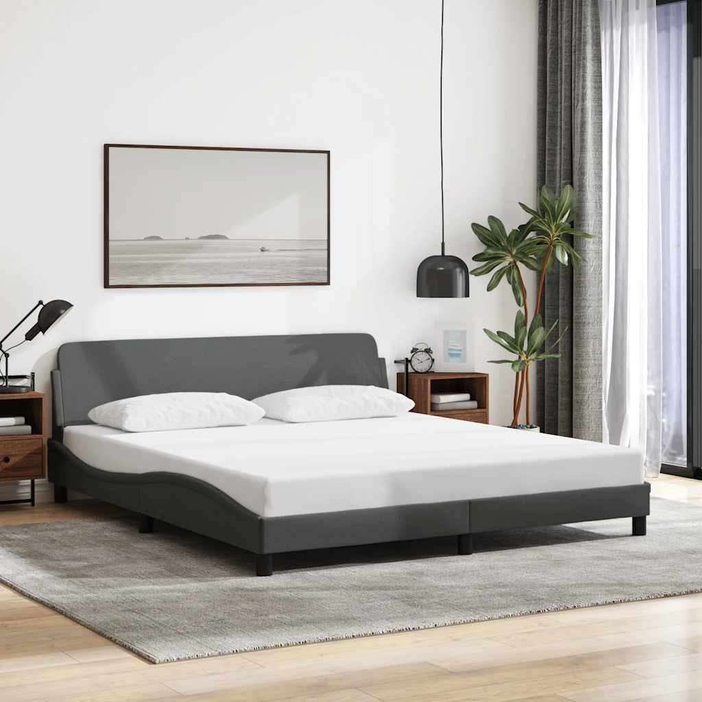 Okvir za krevet Dover tamnosivi 180x200 cm od tkanine