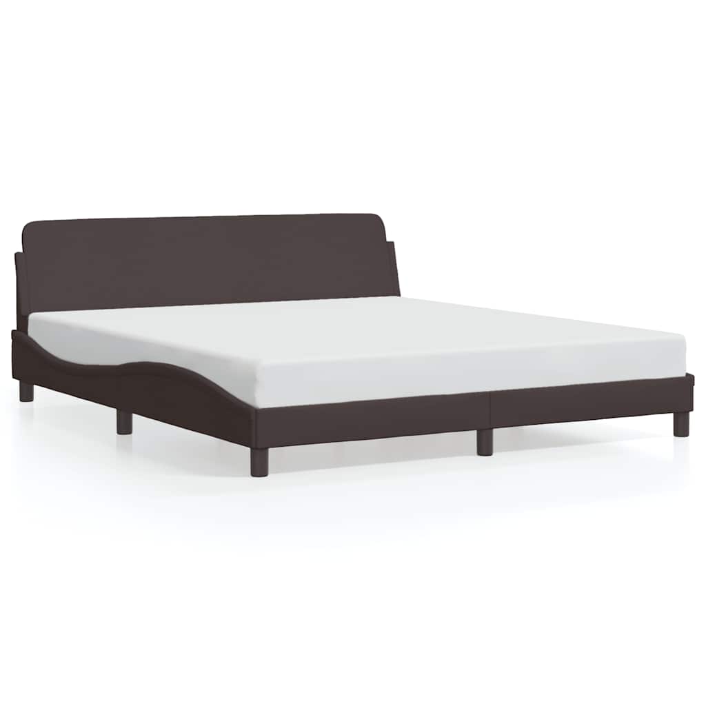 Okvir za krevet Dover tamnosmeđi 180x200 cm od tkanine