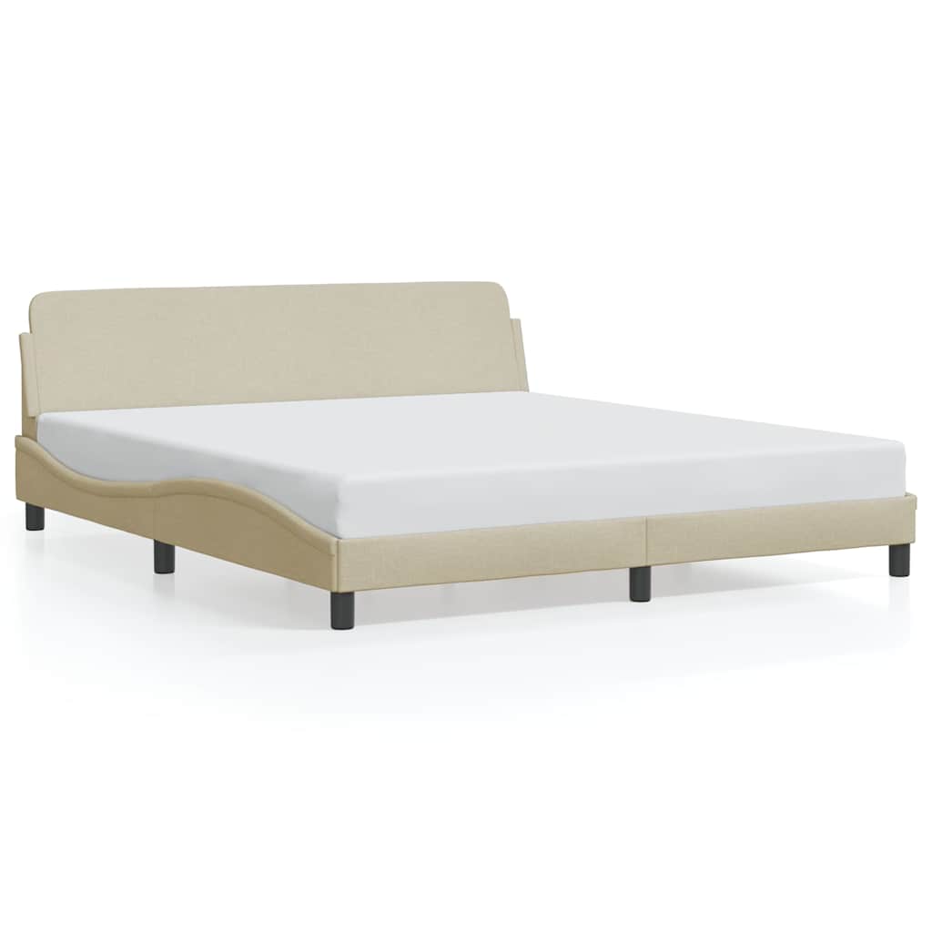 Okvir za krevet Dover krem 180 x 200 cm od tkanine