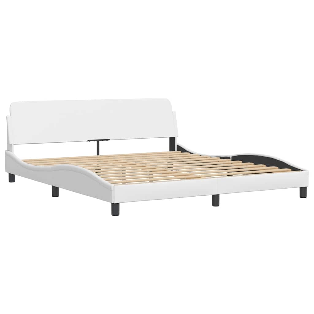 Okvir za krevet Dover bijeli 180x200 cm od umjetne kože