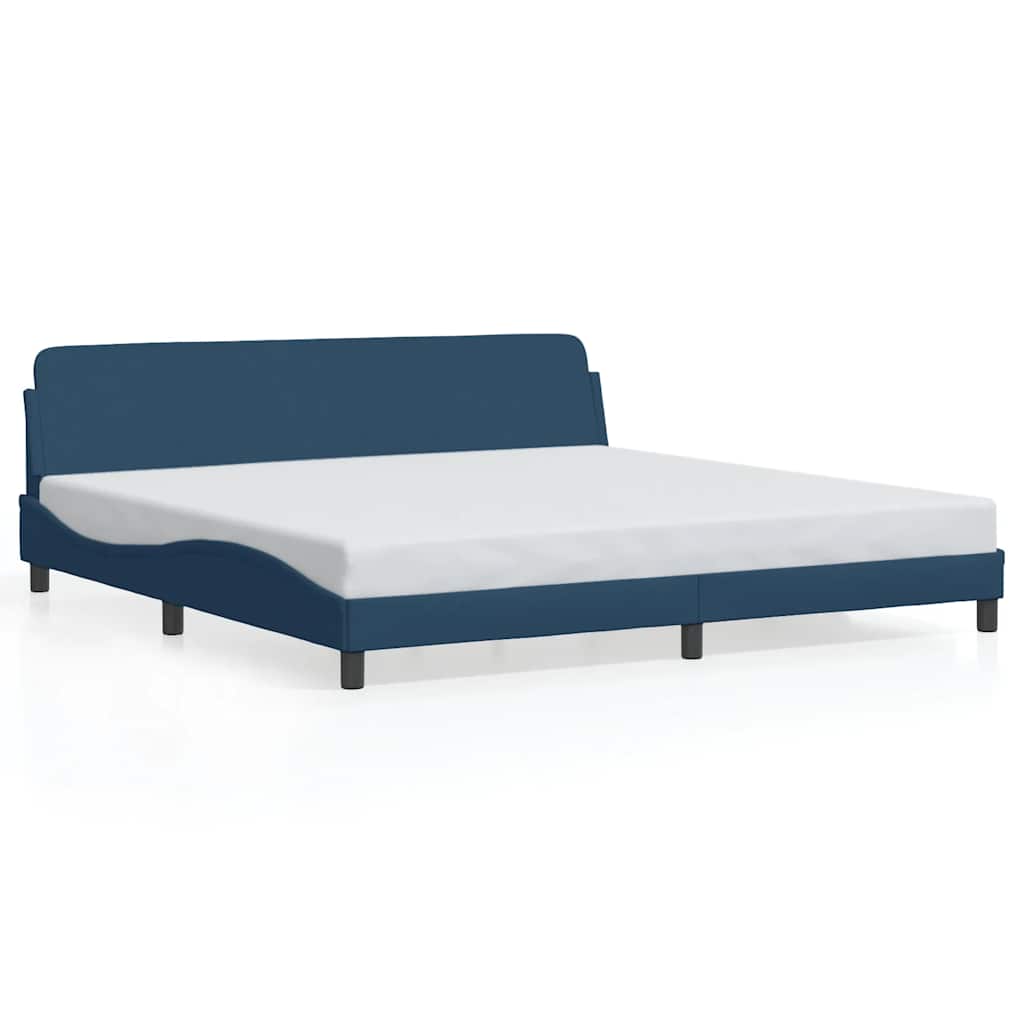 Okvir za krevet Dover plavi 200x200 cm od tkanine