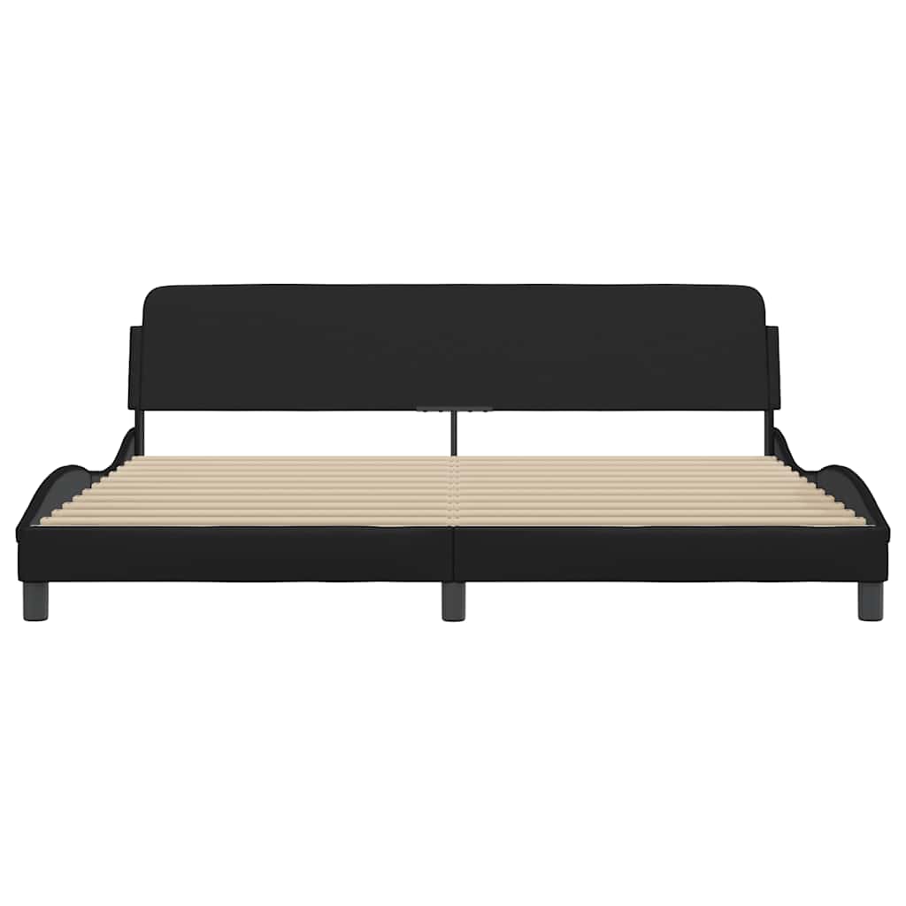 Okvir za krevet Dover crni 200x200 cm od umjetne kože