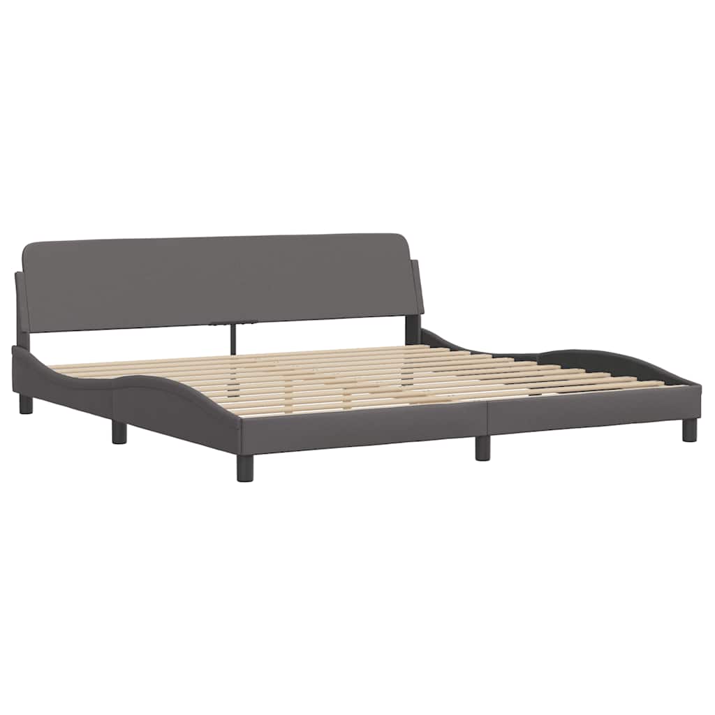 Okvir za krevet Dover sivi 200x200 cm od umjetne kože