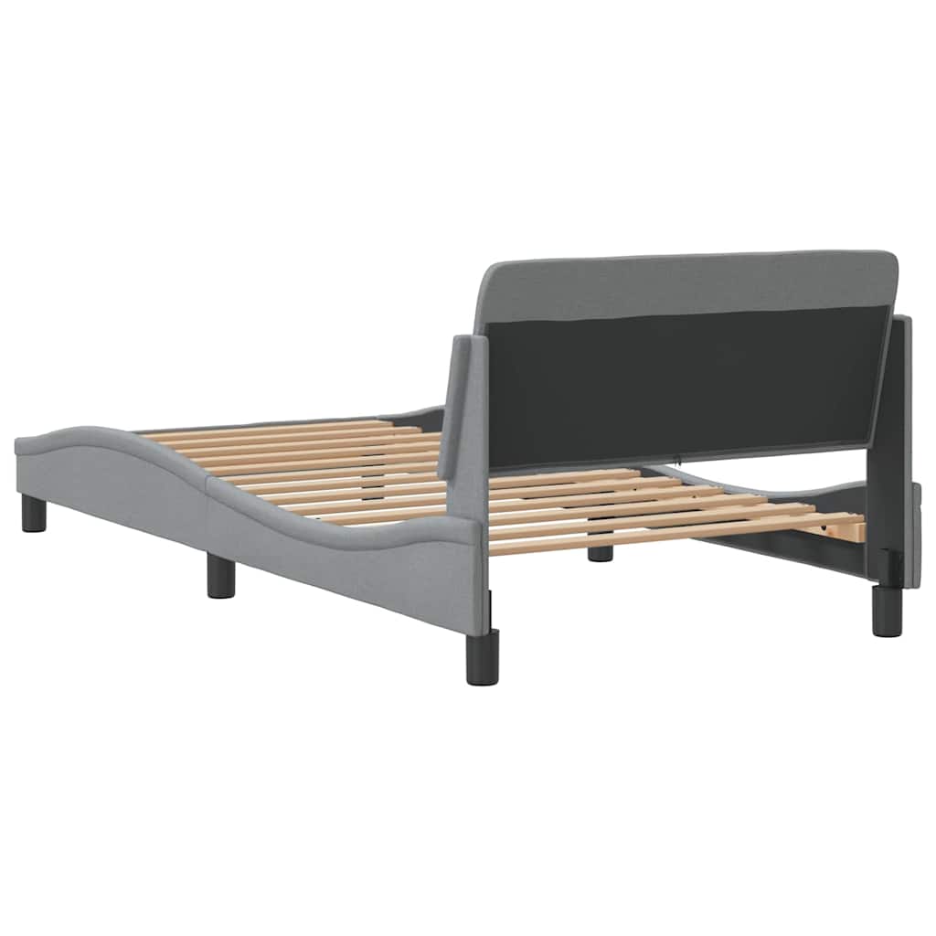 Okvir za krevet Dover svjetlosivi 100x190 cm od tkanine