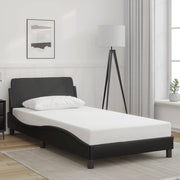 Okvir za krevet Dover crni 100 x 190 cm od umjetne kože