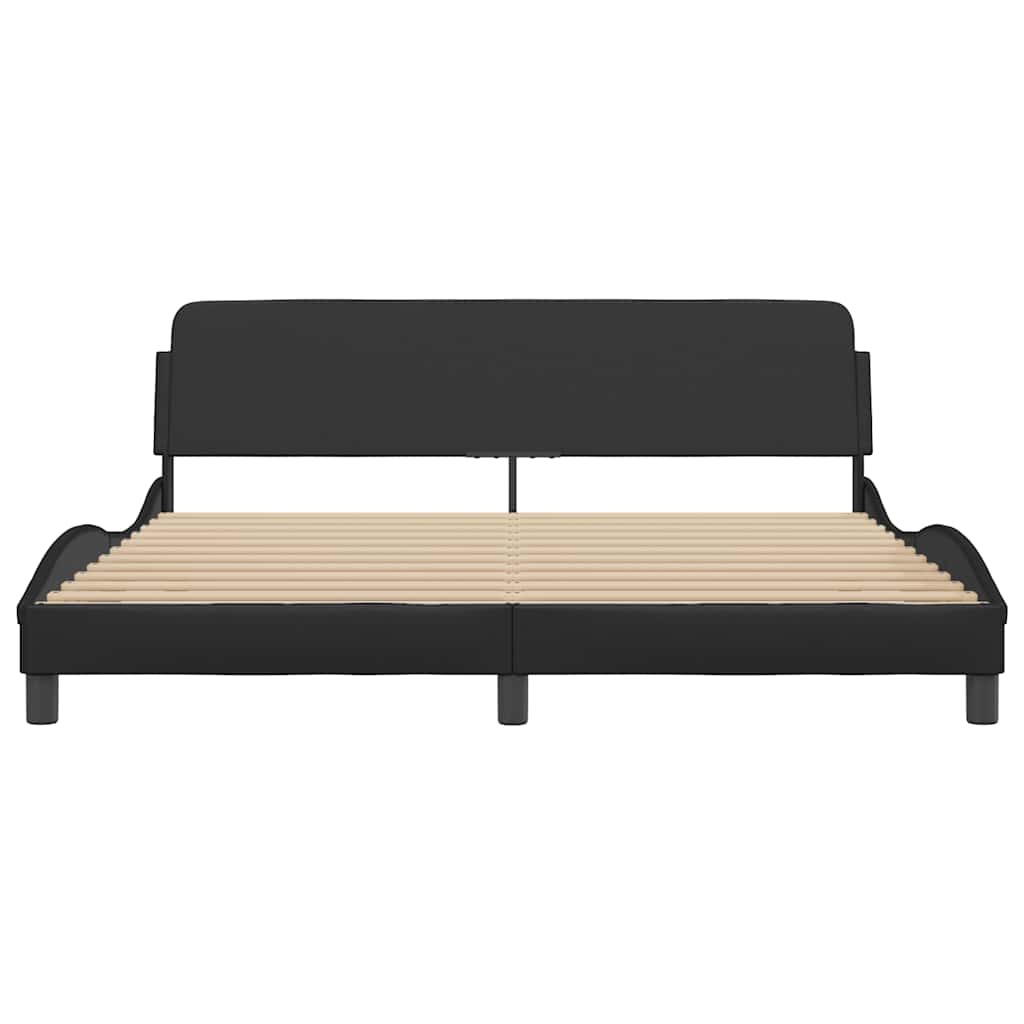 Okvir za krevet Dover crni 183x213 cm od umjetne kože
