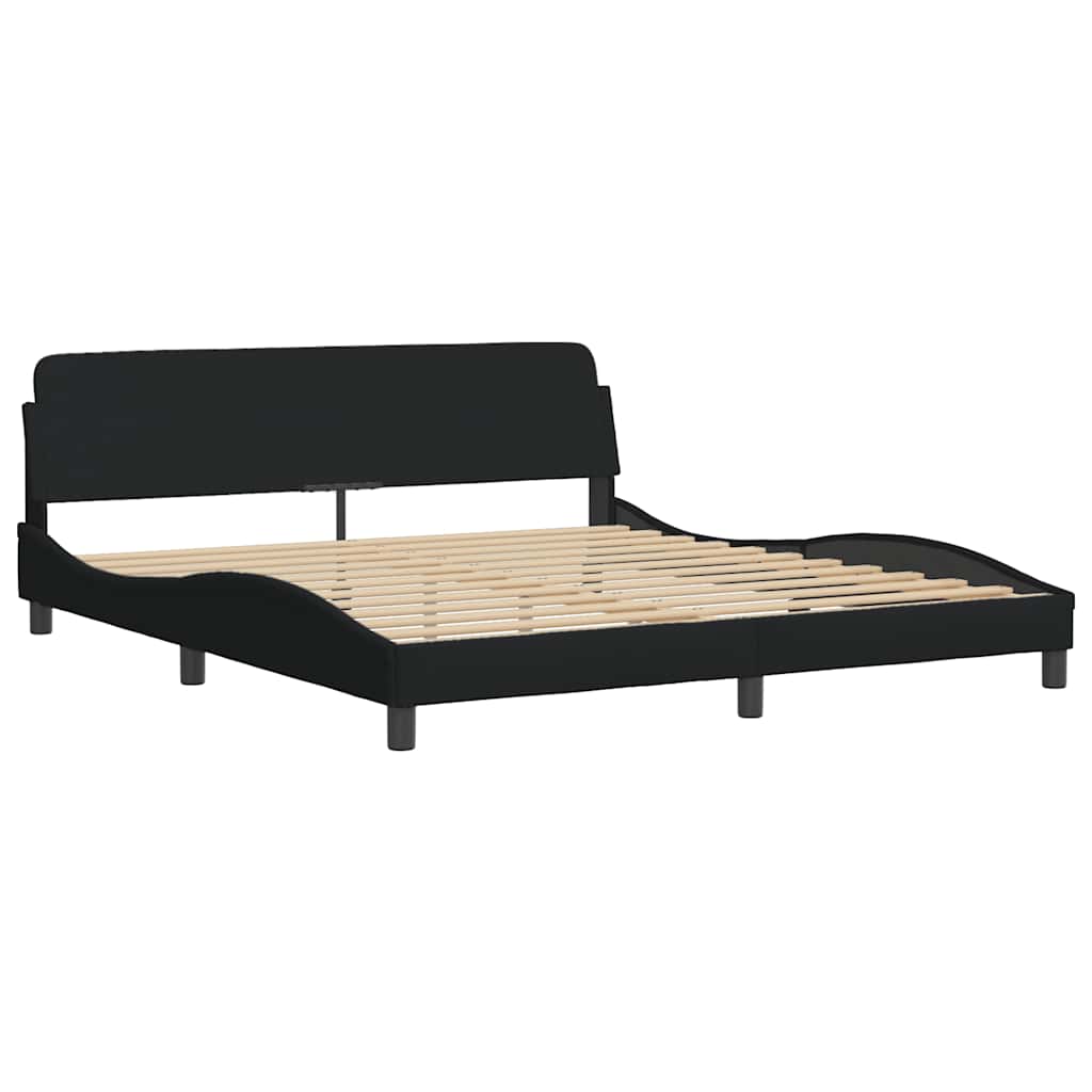 Okvir za krevet Dover Crni 180x200 cm Tkanina