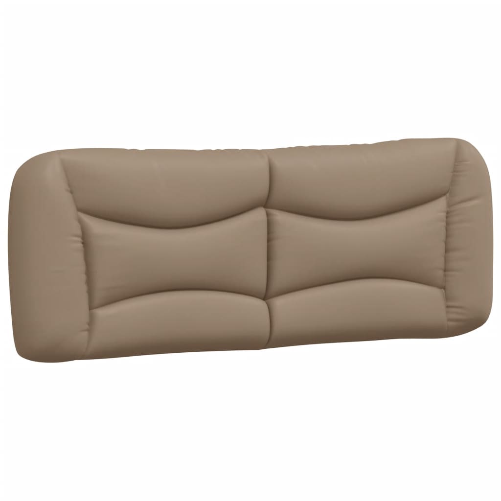 Jastuk za uzglavlje Hvar boja cappuccina 140 cm od umjetne kože