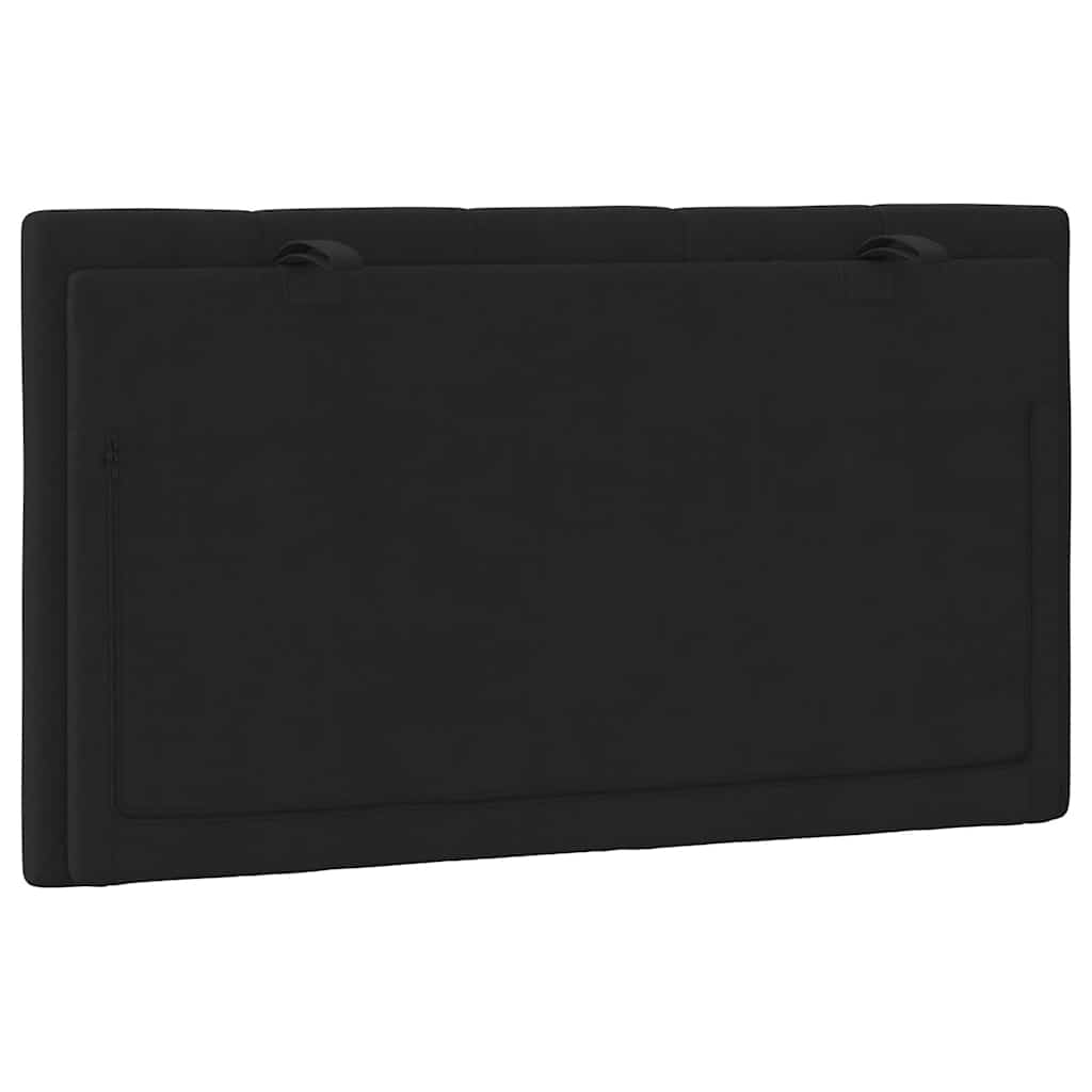 Jastuk za uzglavlje Hanko crni 80 cm baršunasti