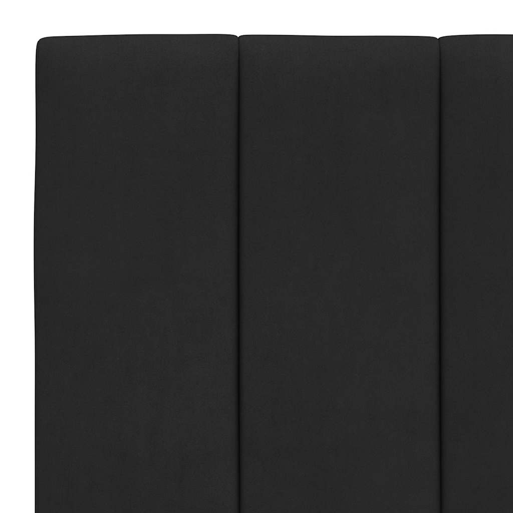 Jastuk za uzglavlje Hanko crni 80 cm baršunasti