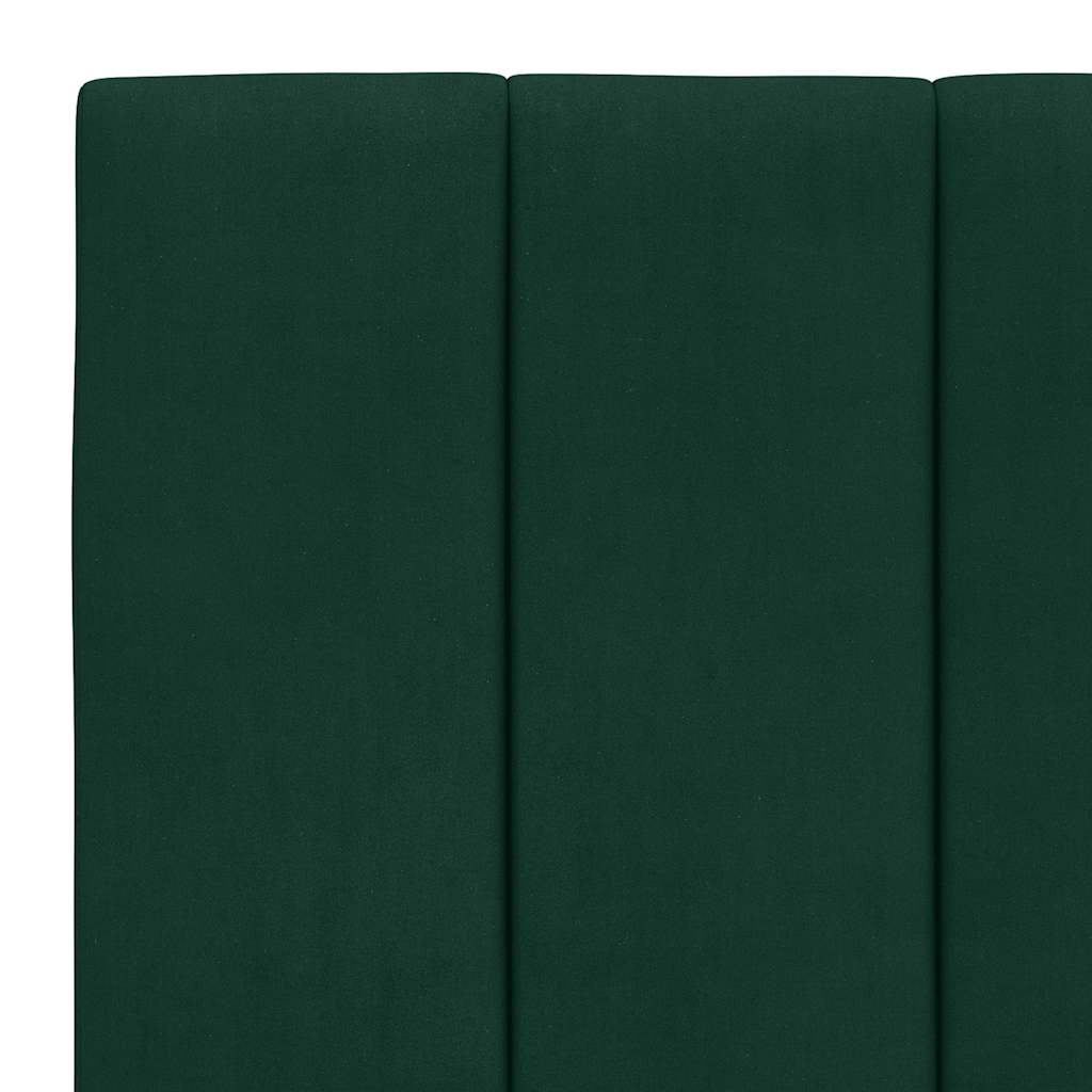 Jastuk za uzglavlje Hanko tamnozeleni 80 cm baršunasti