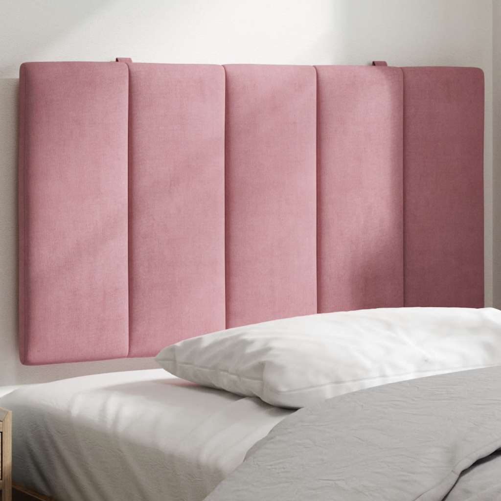 Jastuk za uzglavlje Hanko ružičasti 80 cm baršunasti