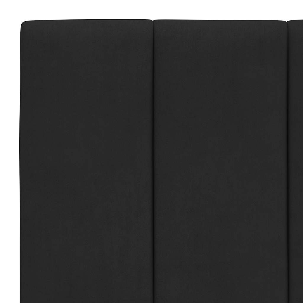 Jastuk za uzglavlje Hanko crni 100 cm baršunasti