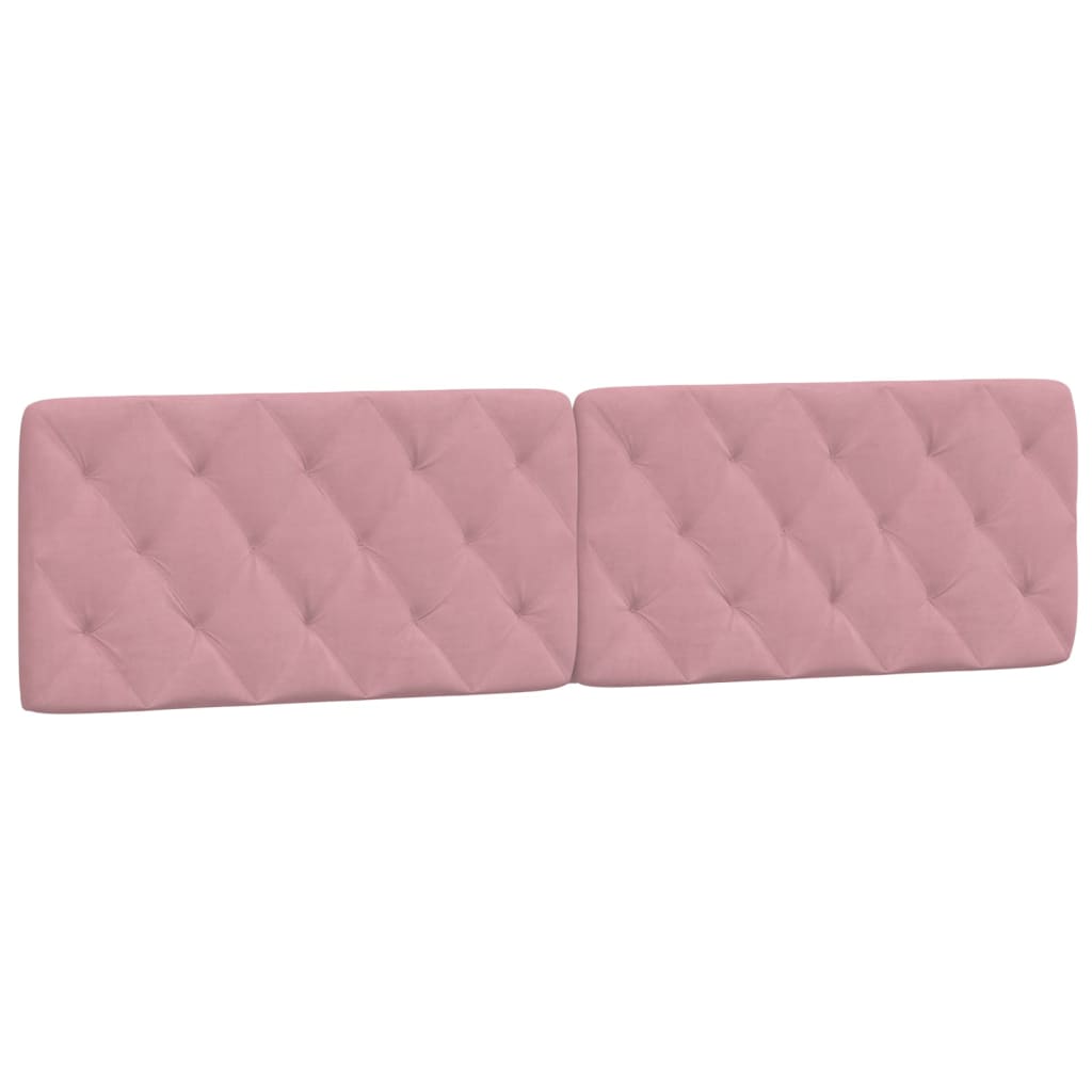 Jastuk za uzglavlje ružičasti 200 cm baršunasti