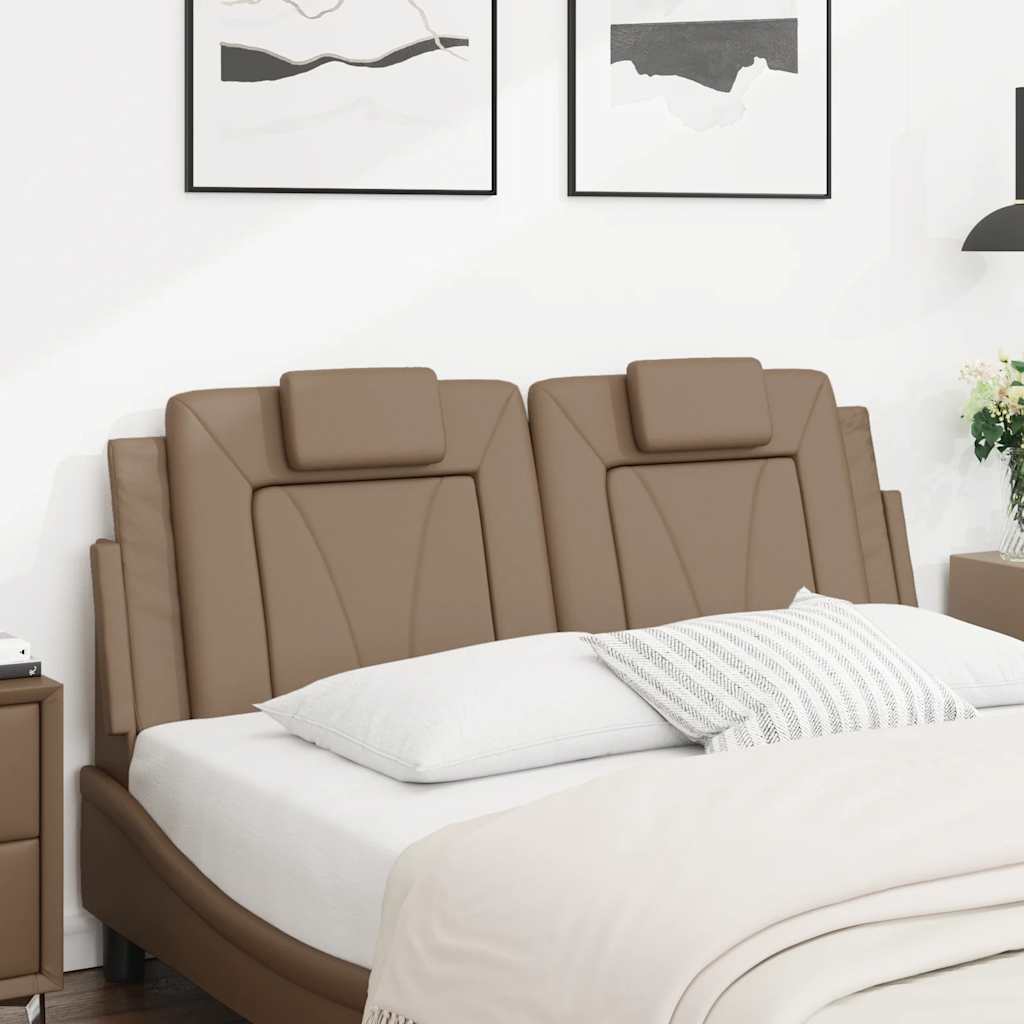 Jastuk za uzglavlje Viana boja cappuccina 120 cm od umjetne kože
