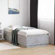 Okvir kreveta s LED svjetlima 90 x 190 cm od konstruiranog drva