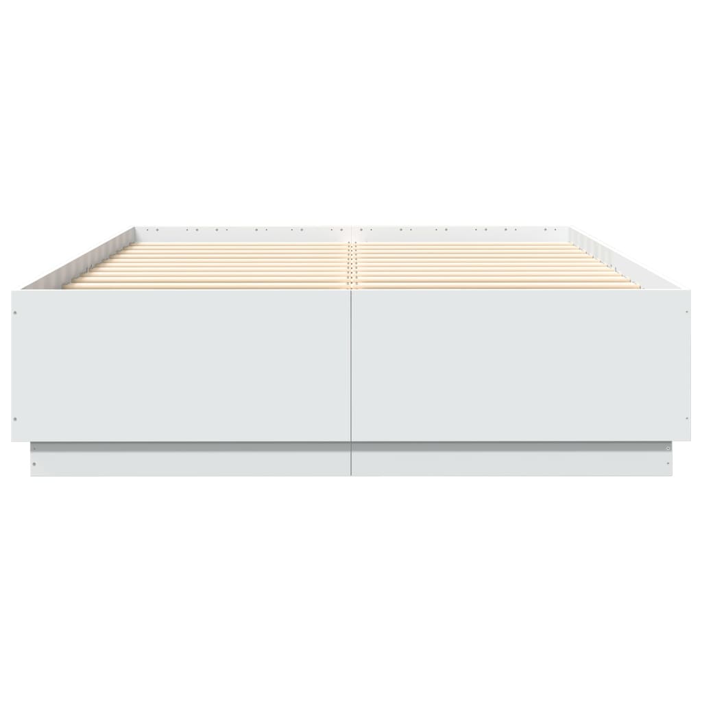 Okvir za krevet bijeli 150x200 cm konstruirano drvo
