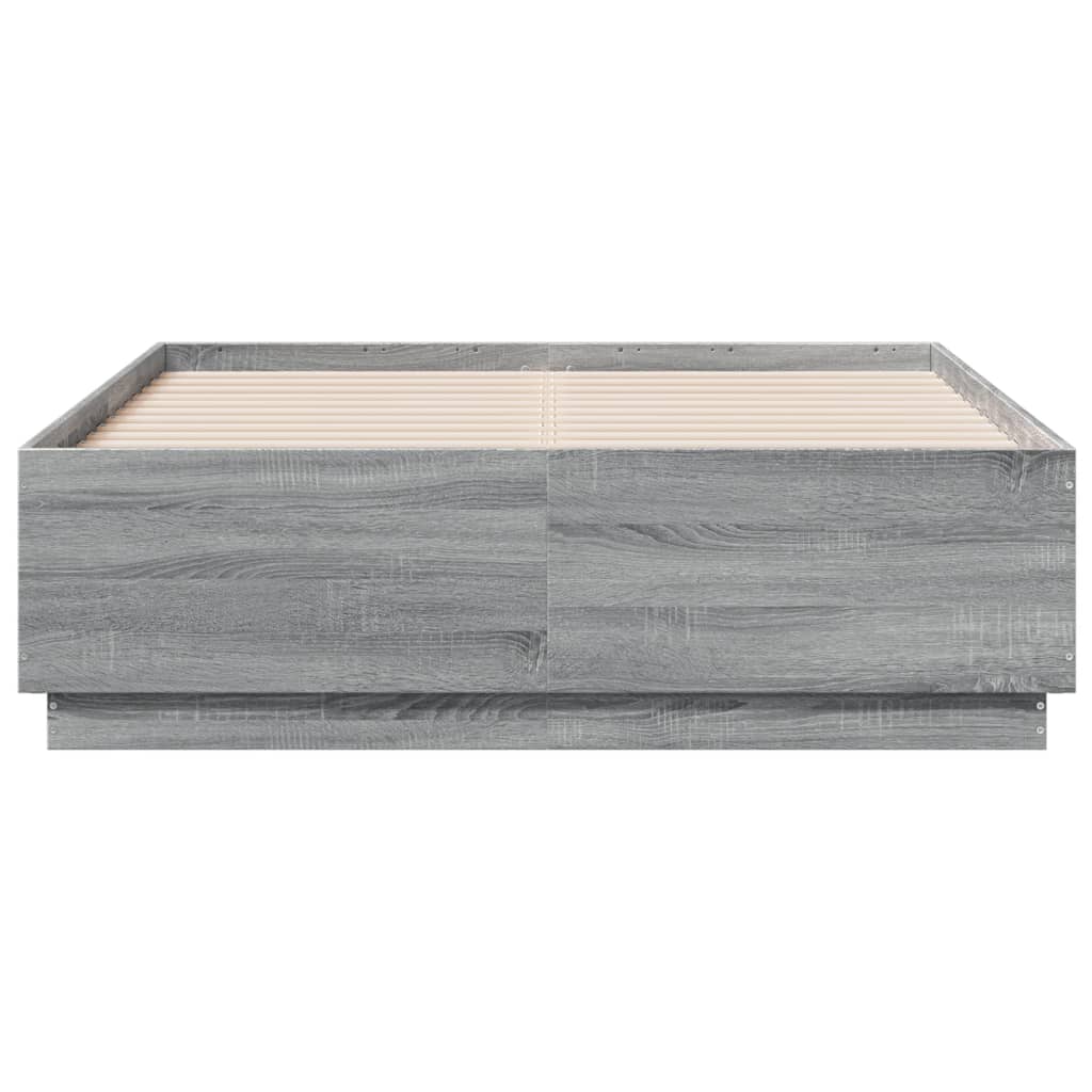 Okvir za krevet boja hrasta 140x190 cm od konstruiranog drva