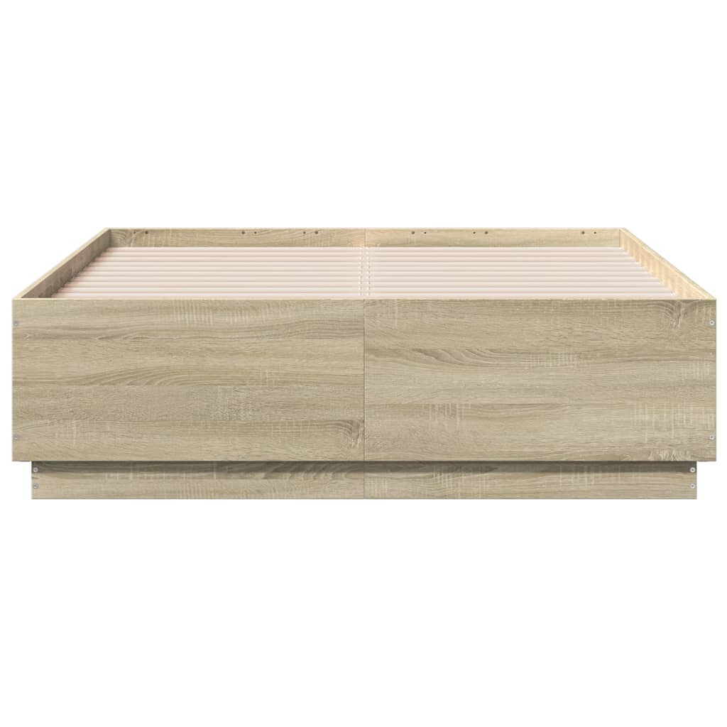 Okvir za krevet boja hrasta 120x190 cm od konstruiranog drva