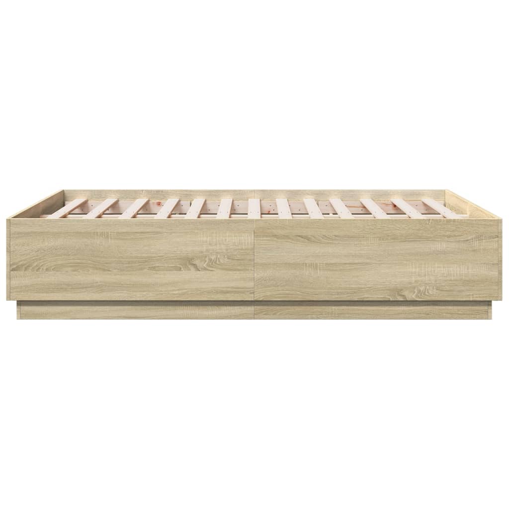 Okvir za krevet boja hrasta 120x190 cm od konstruiranog drva