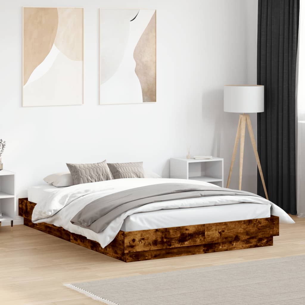 Okvir za krevet boja hrasta 120x190 cm konstruirano drvo