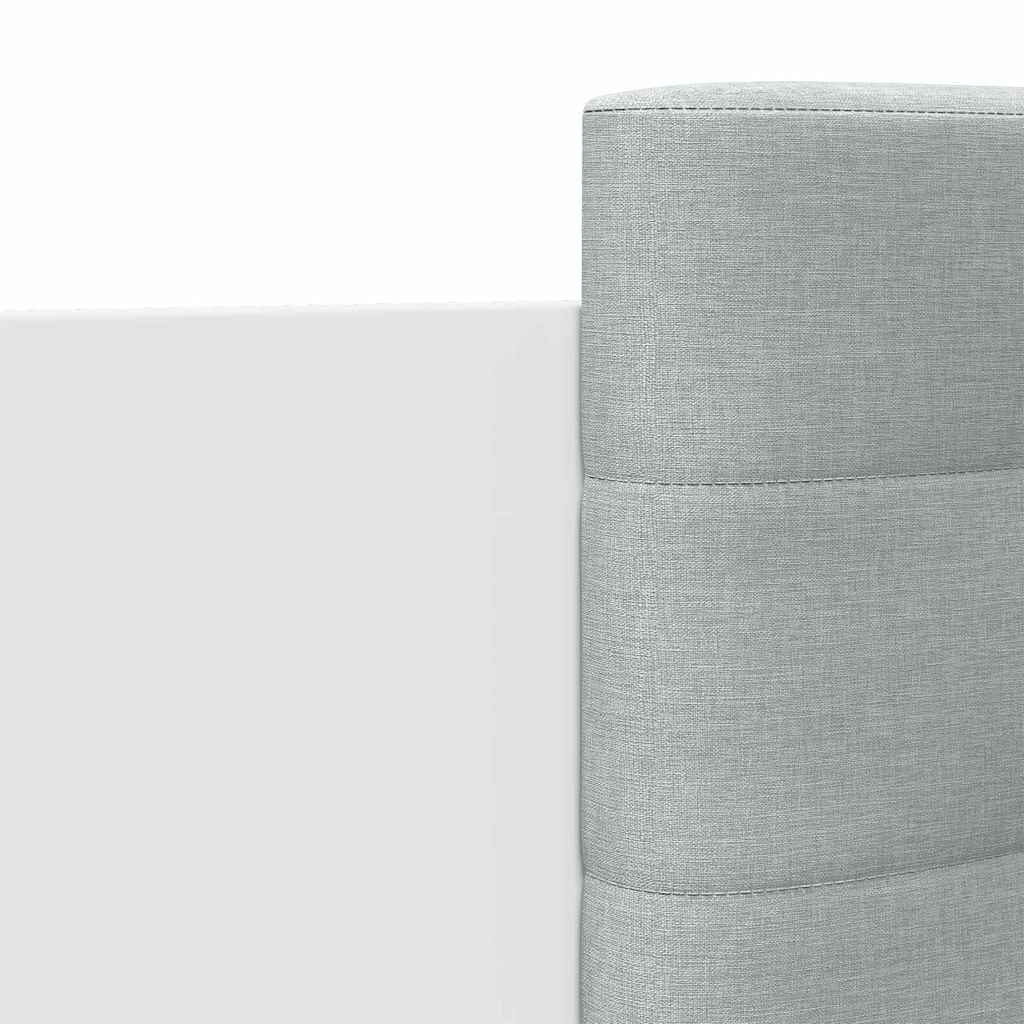 Okvir kreveta s uzglavljem bijeli 200x200 cm konstruirano drvo