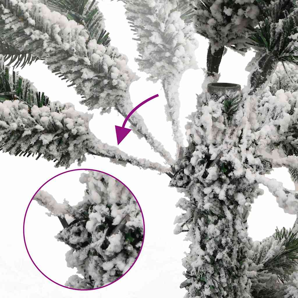 Umjetno božićno drvce 150 LED sa šarkama i kuglicama 150 cm